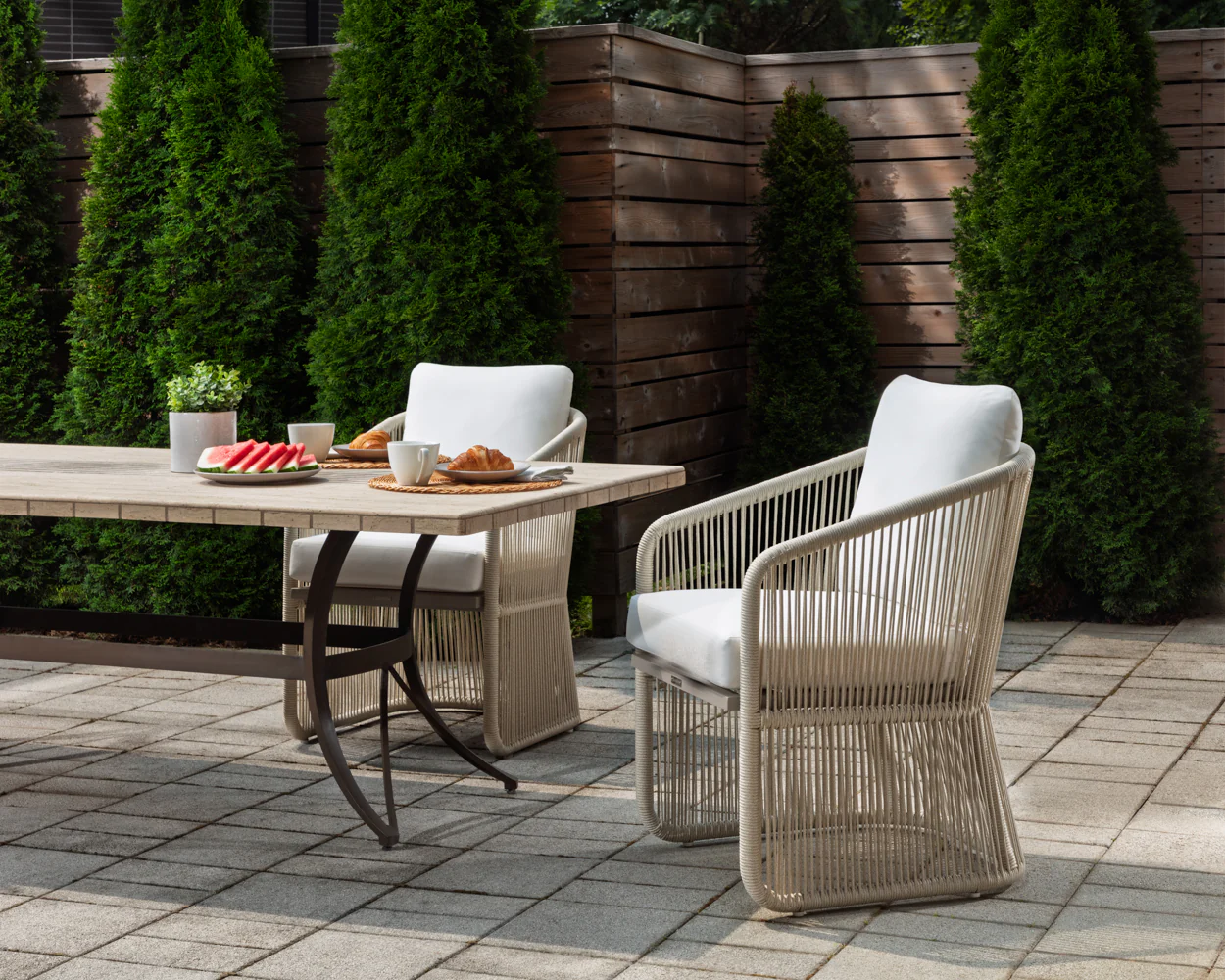 Allariz Dining Armchair - Greige - Image 2