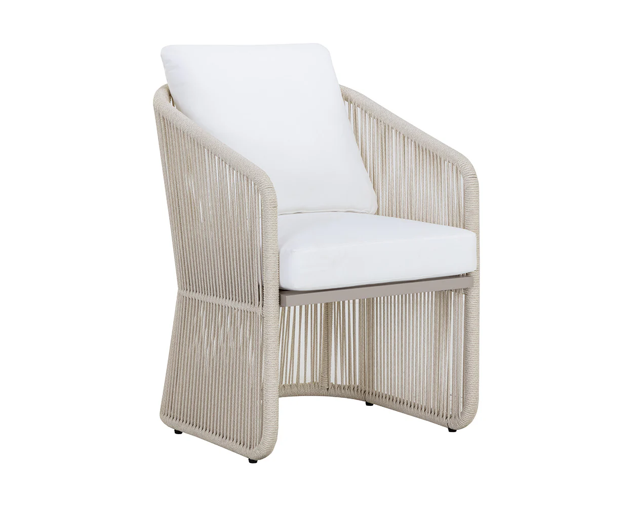 Allariz Dining Armchair - Greige - Image 5