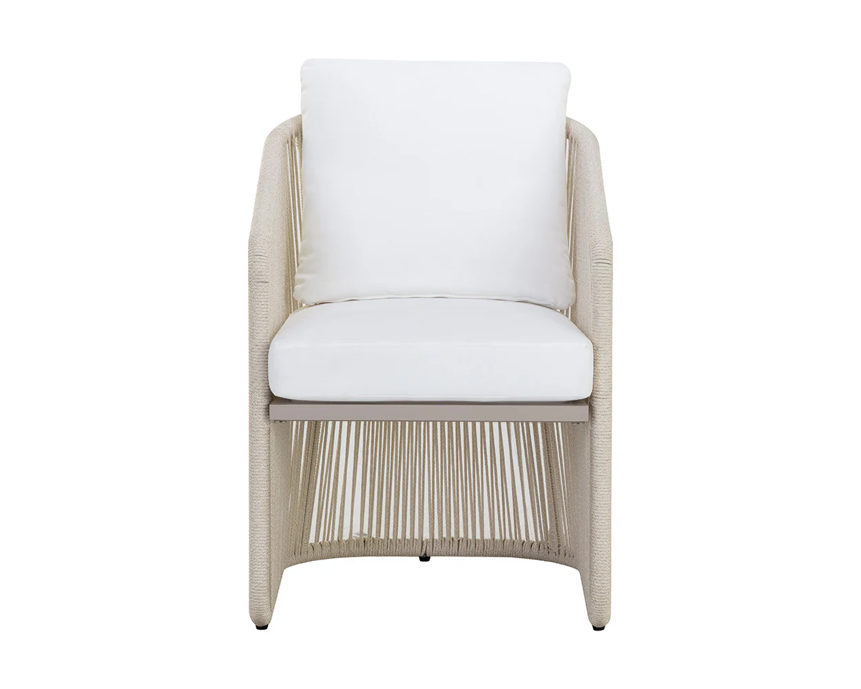 Allariz Dining Armchair - Greige - Image 6