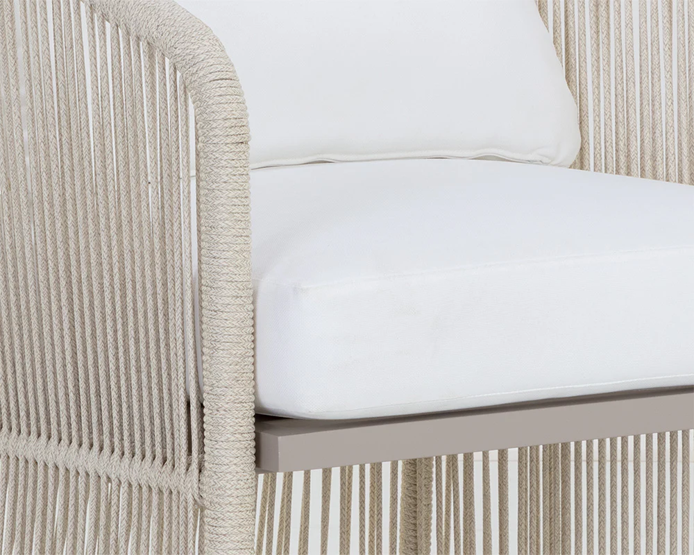 Allariz Dining Armchair - Greige - Image 9