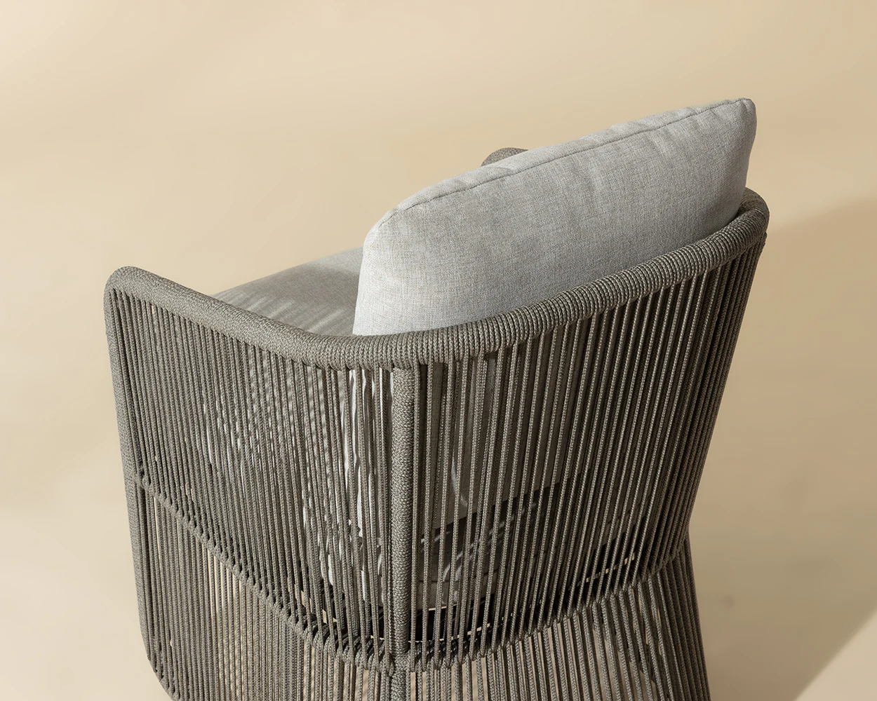 Allariz Dining Armchair - Warm Grey - Image 4