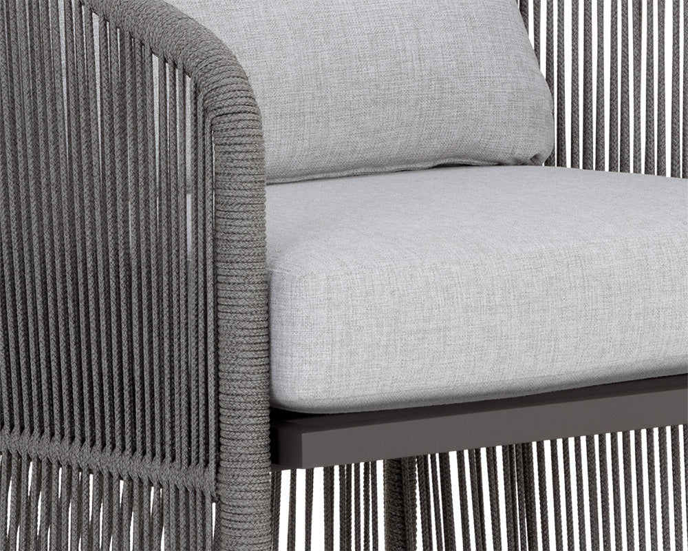 Allariz Dining Armchair - Warm Grey - Image 9