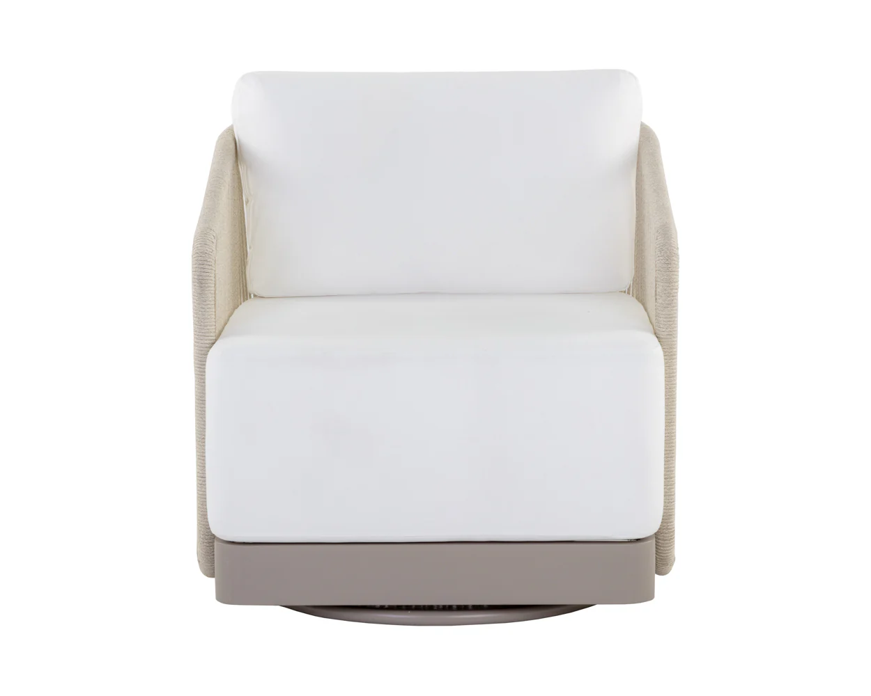 Allariz Swivel Armchair - Greige - Image 4