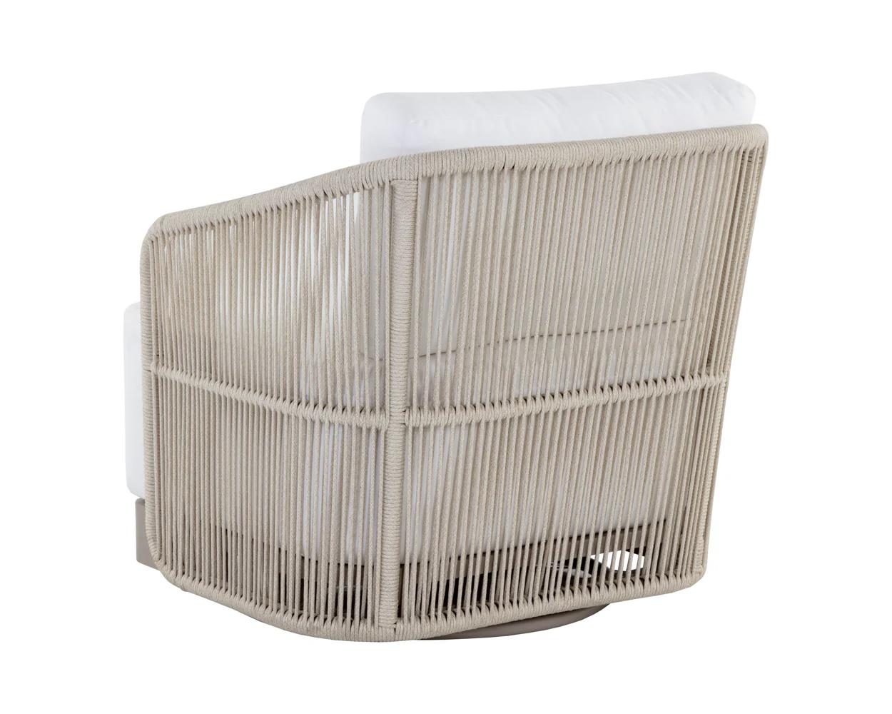 Allariz Swivel Armchair - Greige - Image 6