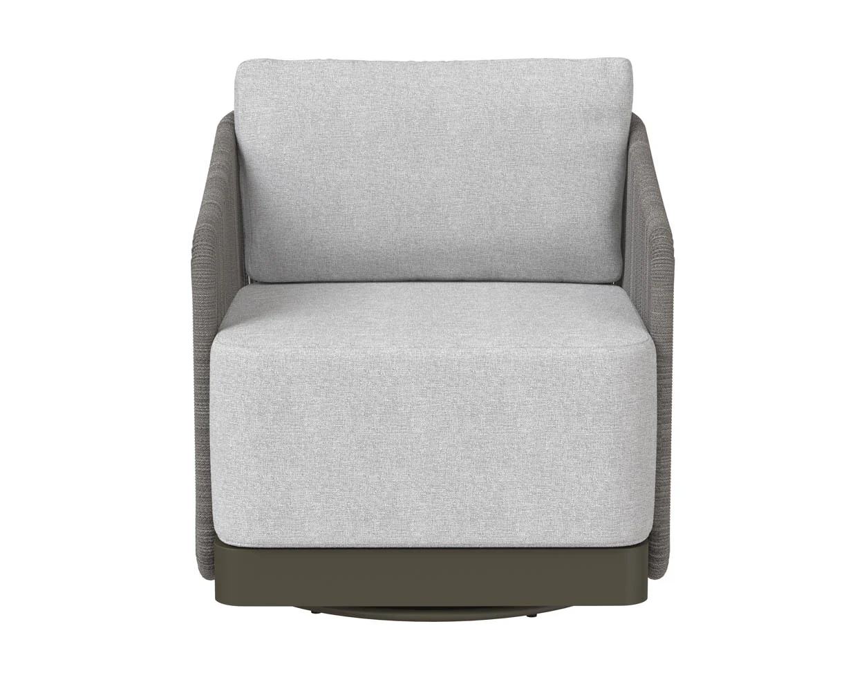 Allariz Swivel Armchair - Warm Grey - Image 3
