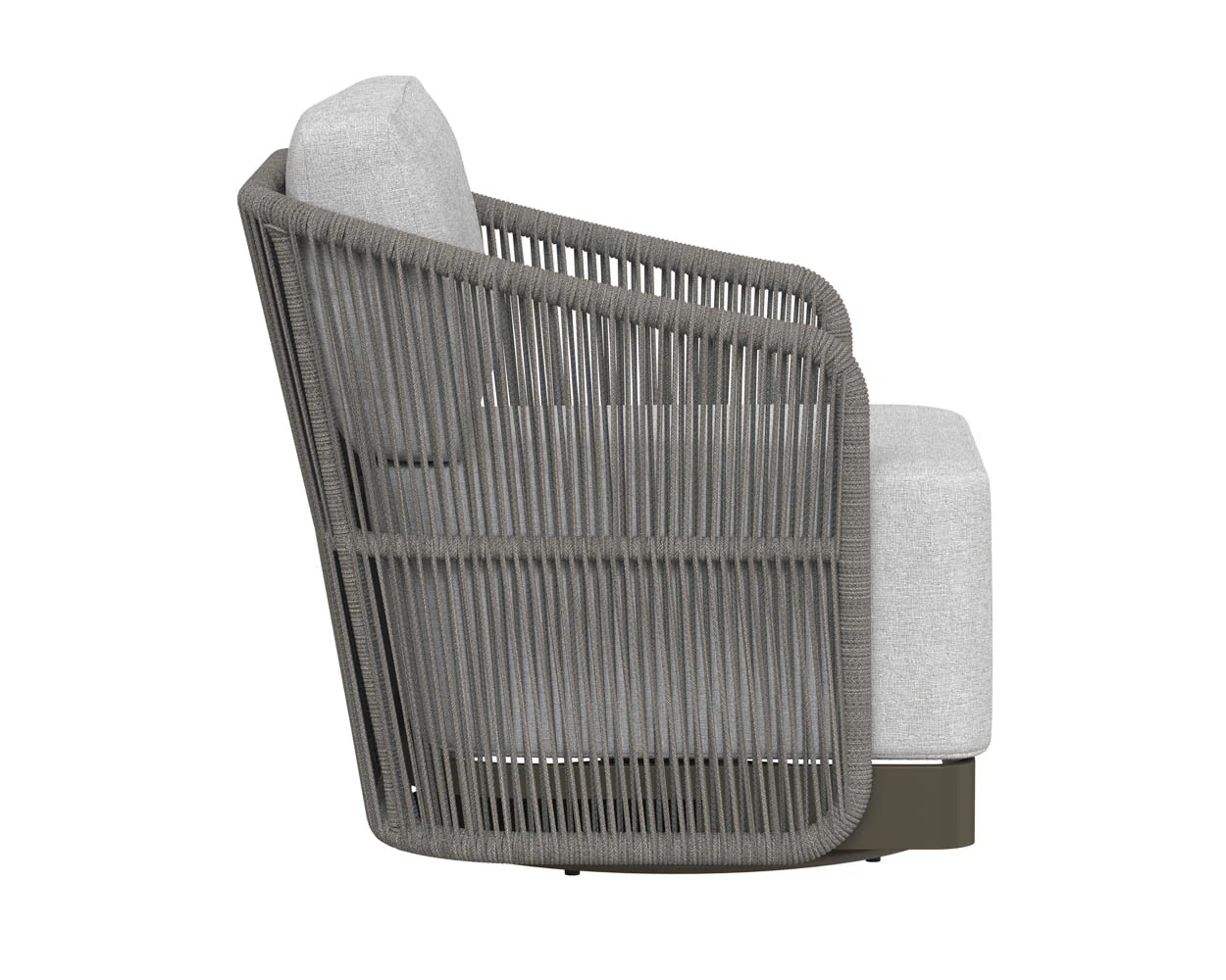 Allariz Swivel Armchair - Warm Grey - Image 4