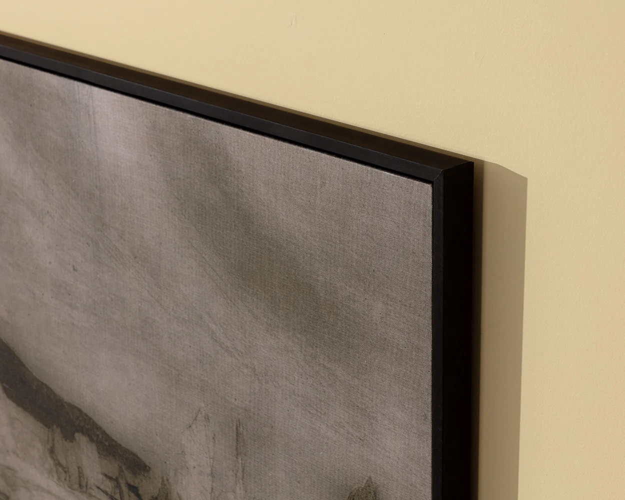 Antique Landscape - 50" X 35" - Brown Floater Frame - Image 4