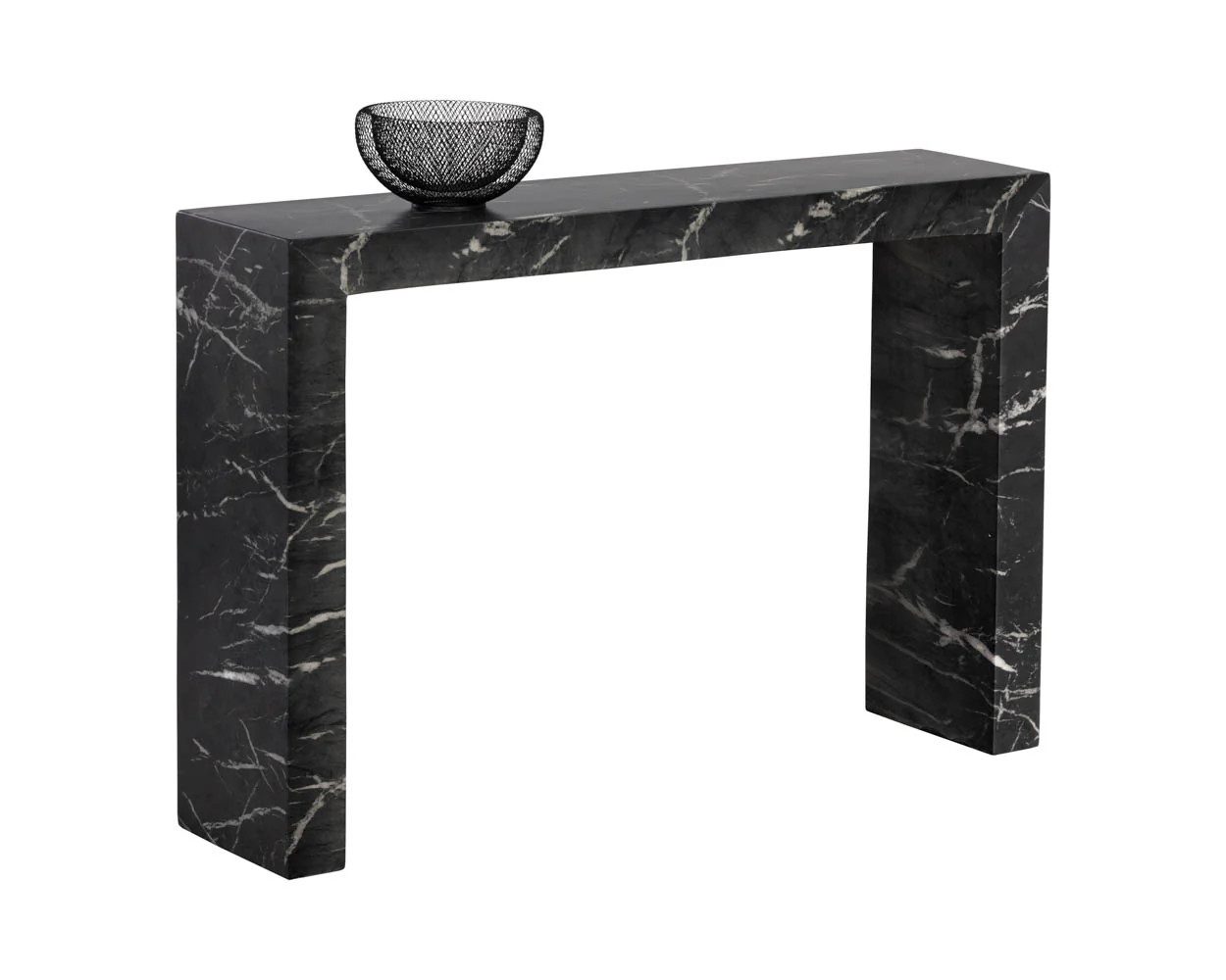Axle Console Table - Marble Look - Image 4