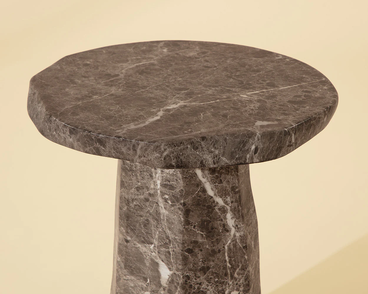 Baldur End Table - Marble Look - Image 3