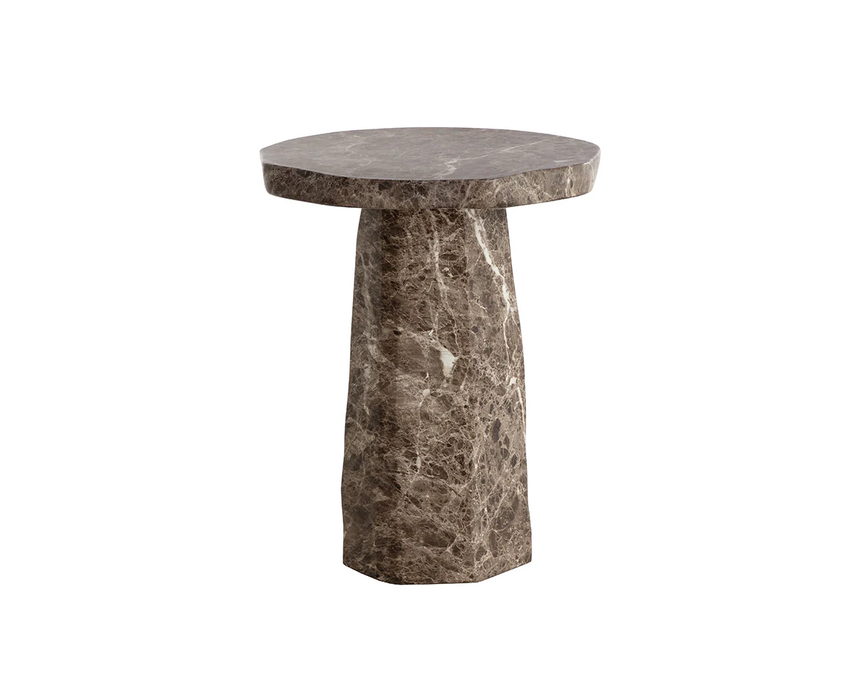 Baldur End Table - Marble Look - Image 5