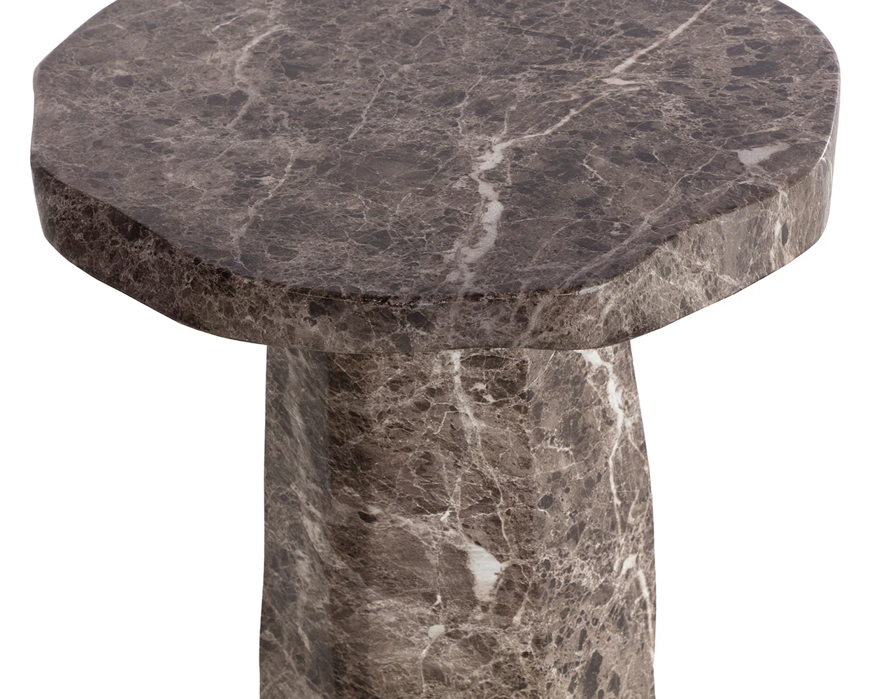 Baldur End Table - Marble Look - Image 7