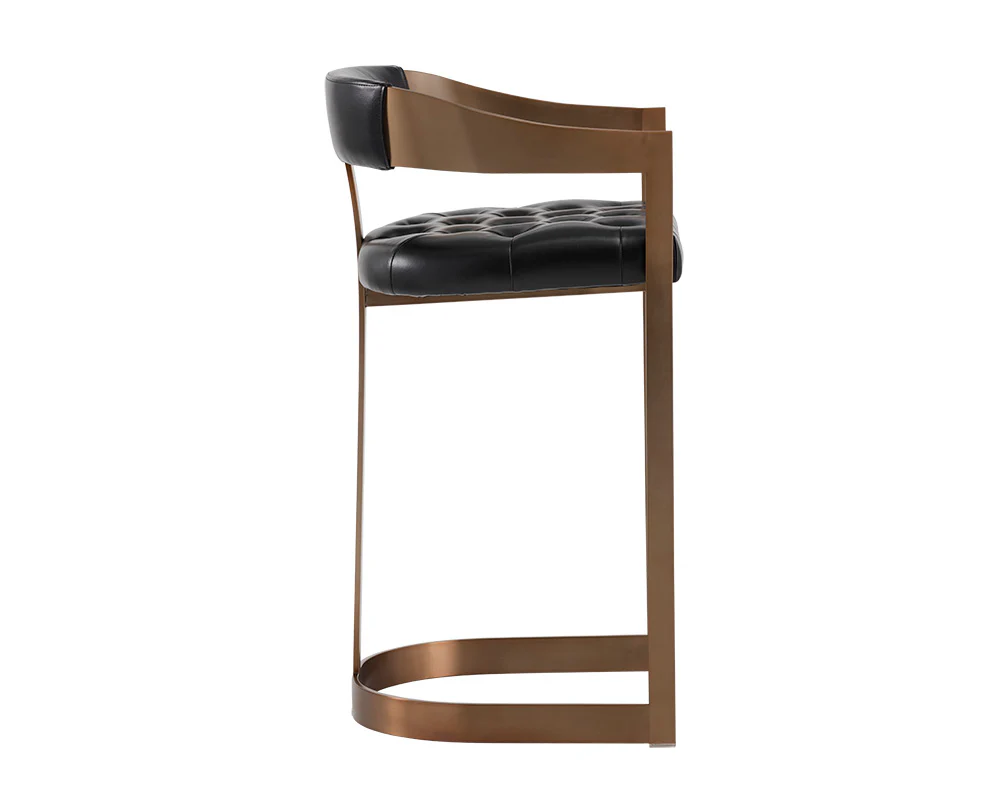Beaumont Barstool - Antique Brass - Image 6