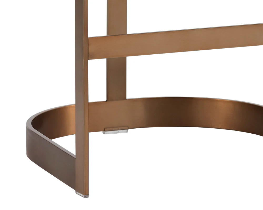 Beaumont Barstool - Antique Brass - Image 9