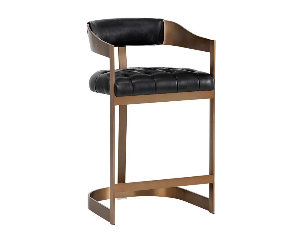 Beaumont Counter Stool - Antique Brass - Image 5