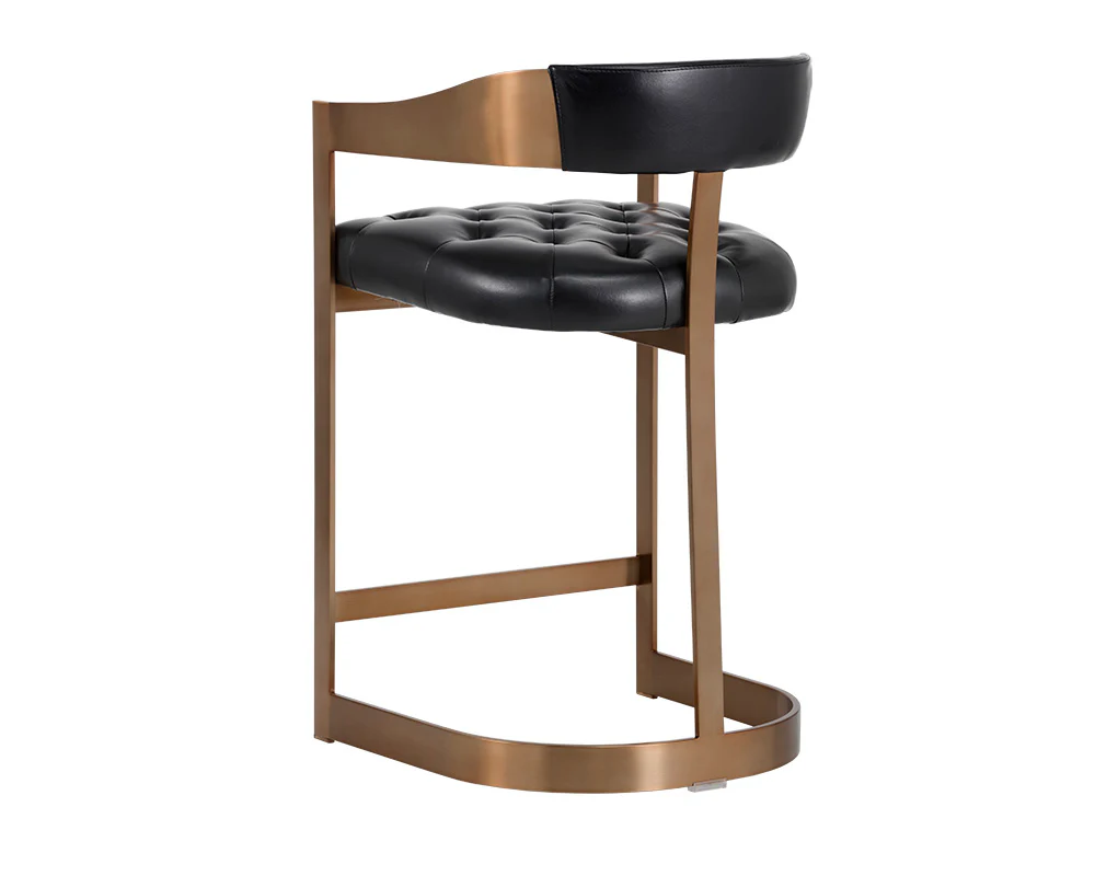 Beaumont Counter Stool - Antique Brass - Image 7