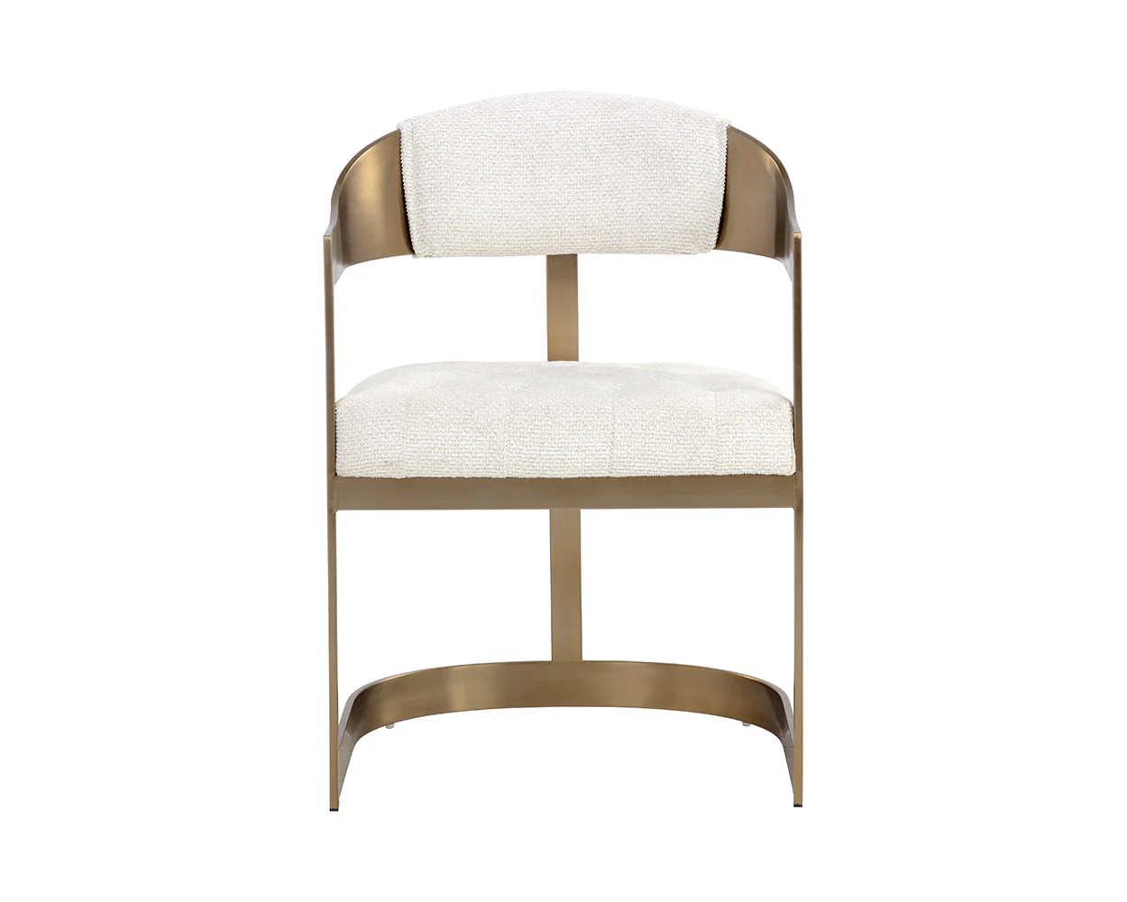 Beaumont Dining Armchair - Antique Brass - Image 11