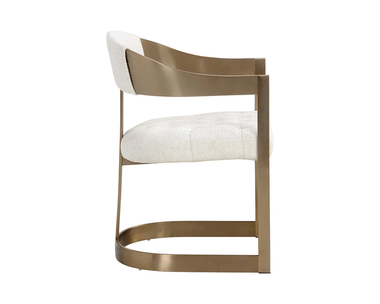 Beaumont Dining Armchair - Antique Brass - Image 12