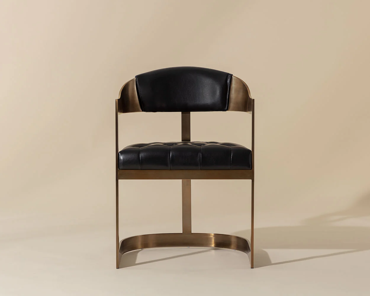 Beaumont Dining Armchair - Antique Brass - Image 4