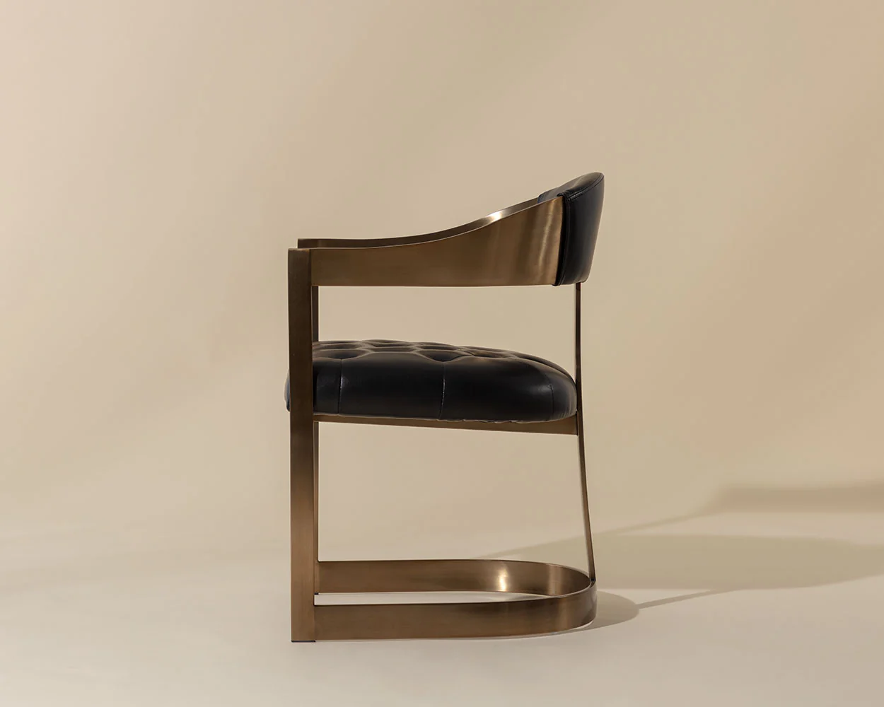 Beaumont Dining Armchair - Antique Brass - Image 5