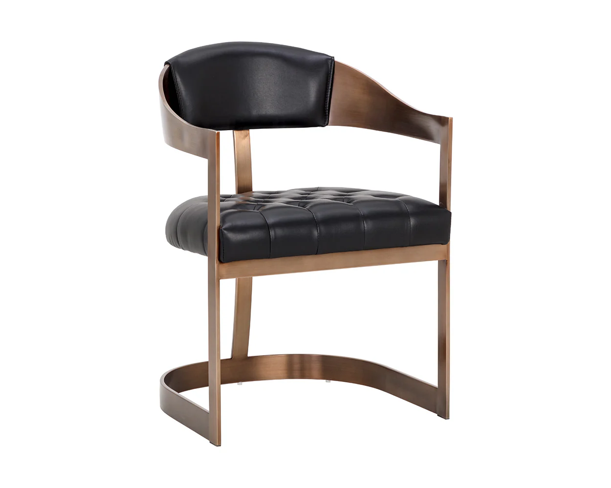 Beaumont Dining Armchair - Antique Brass - Image 8