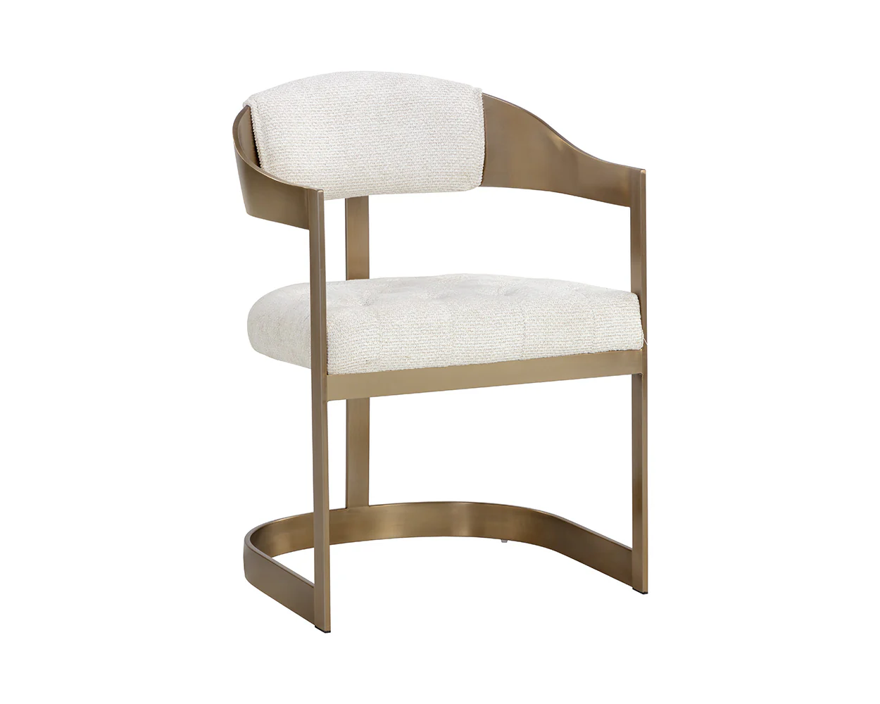 Beaumont Dining Armchair - Antique Brass - Image 9