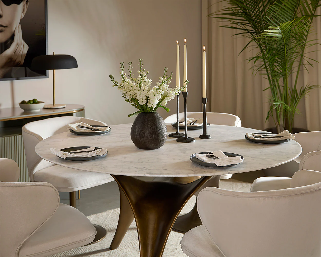 Bijon Dining Table - 59" - Image 2