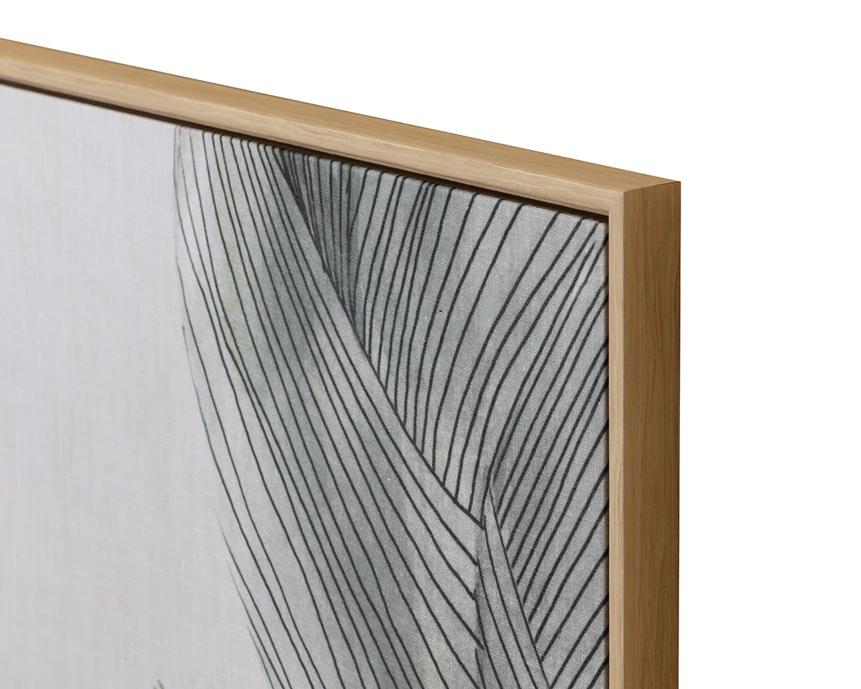 Bloom And Flow (Set Of 2) - 30" X 60" - Natural Floater Frame - Image 6