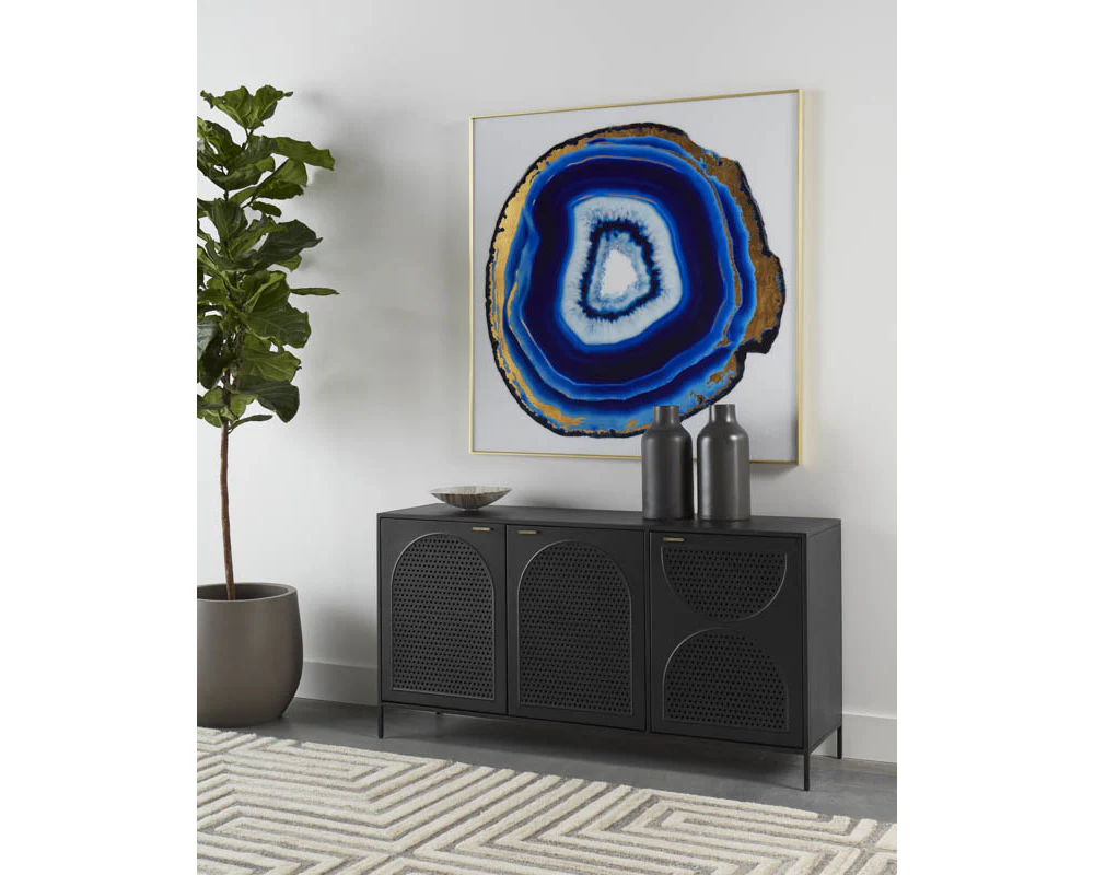 Blue Agate - 48" X 48" - Gold Frame - Image 2