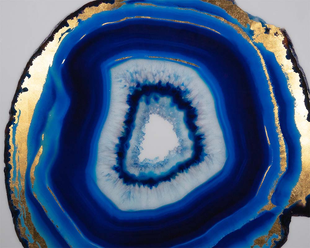 Blue Agate - 48" X 48" - Gold Frame - Image 5