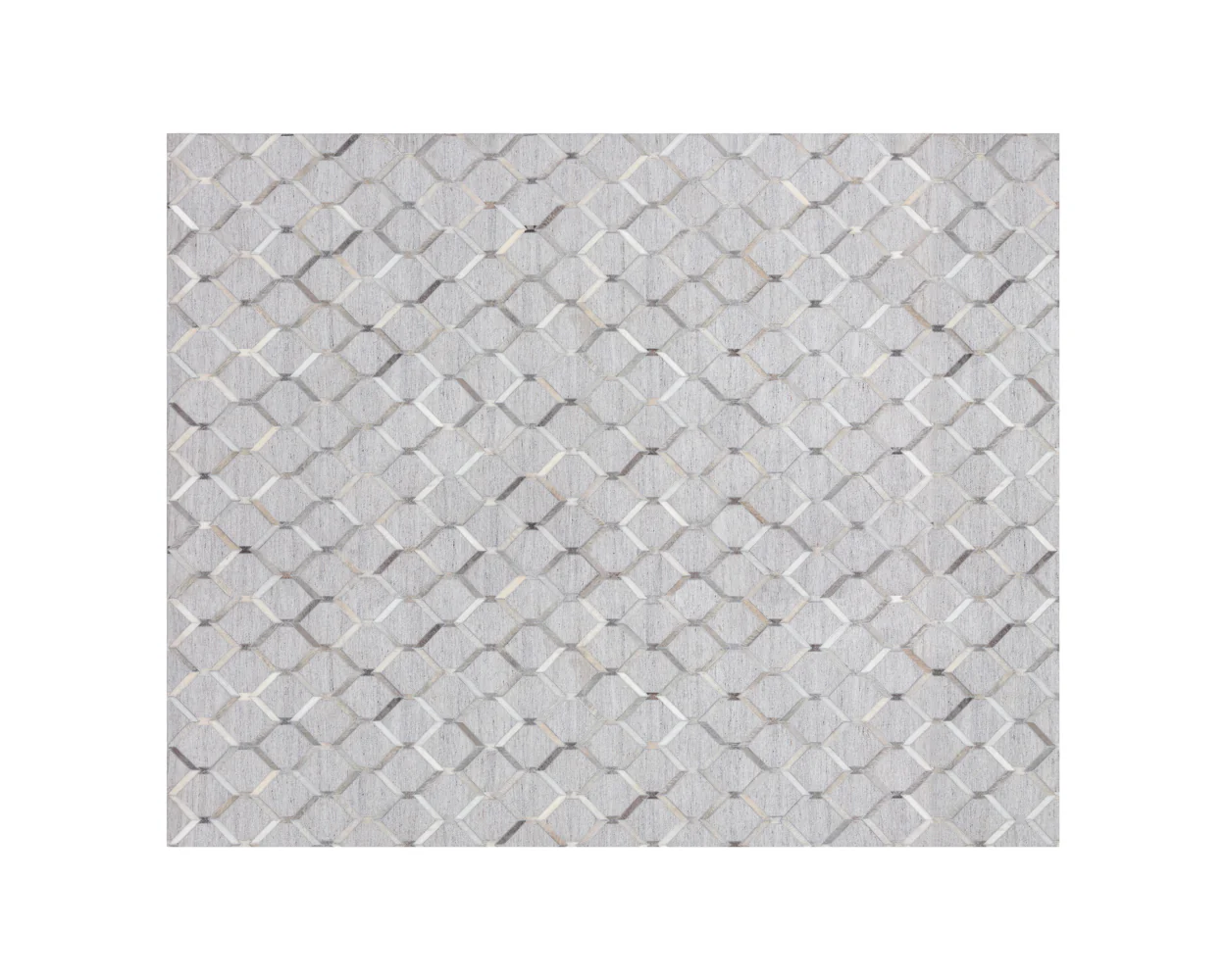 Bordeaux Hand-loomed Rug - Ivory / Grey Swatch - Image 2