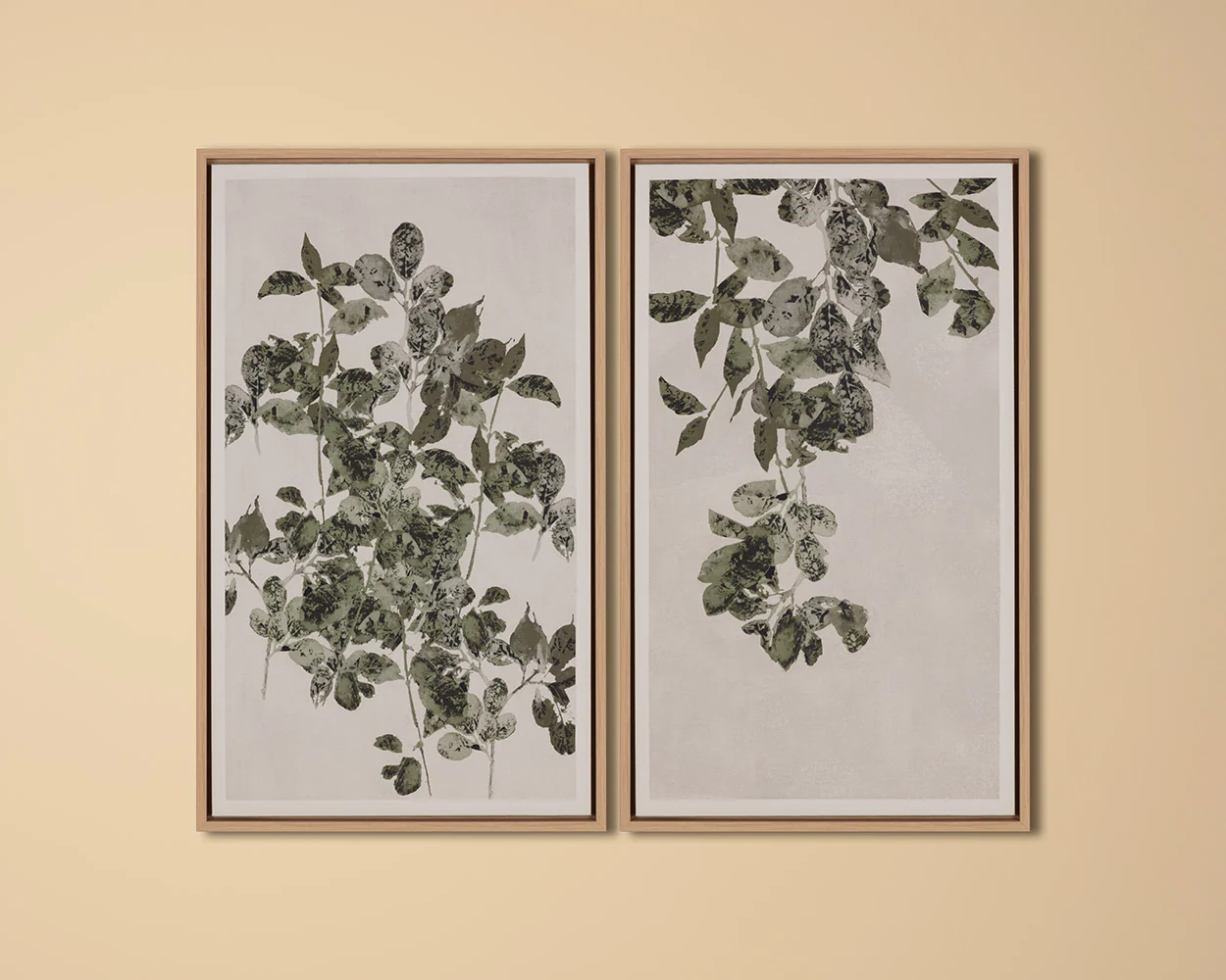 Botanical Study I - 20' X 32.5' - Natural Floater Frame - Image 2