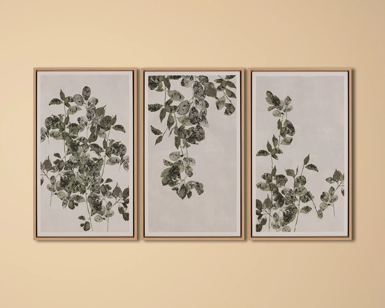 Botanical Study I - 20' X 32.5' - Natural Floater Frame - Image 4
