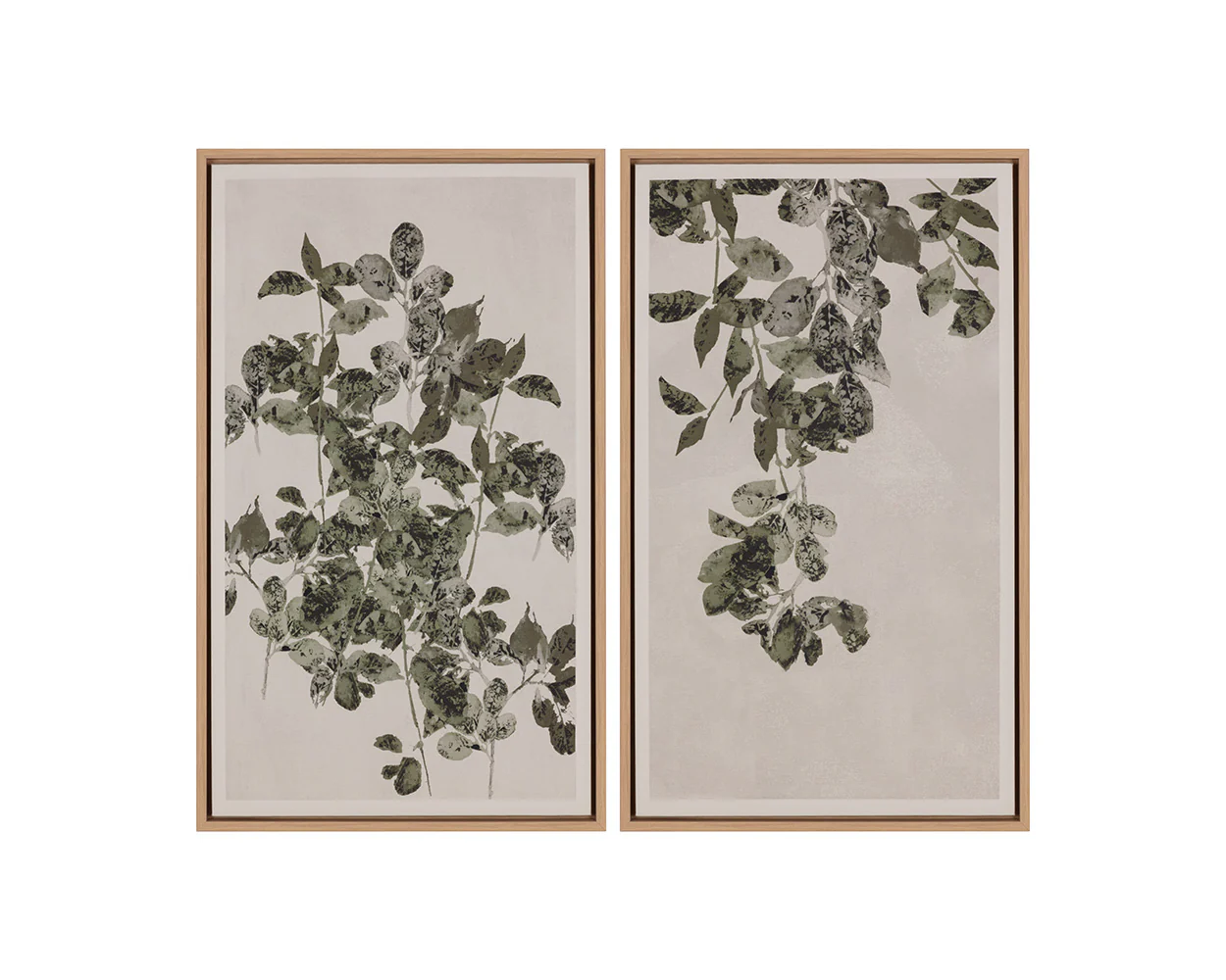 Botanical Study I - 20' X 32.5' - Natural Floater Frame - Image 7