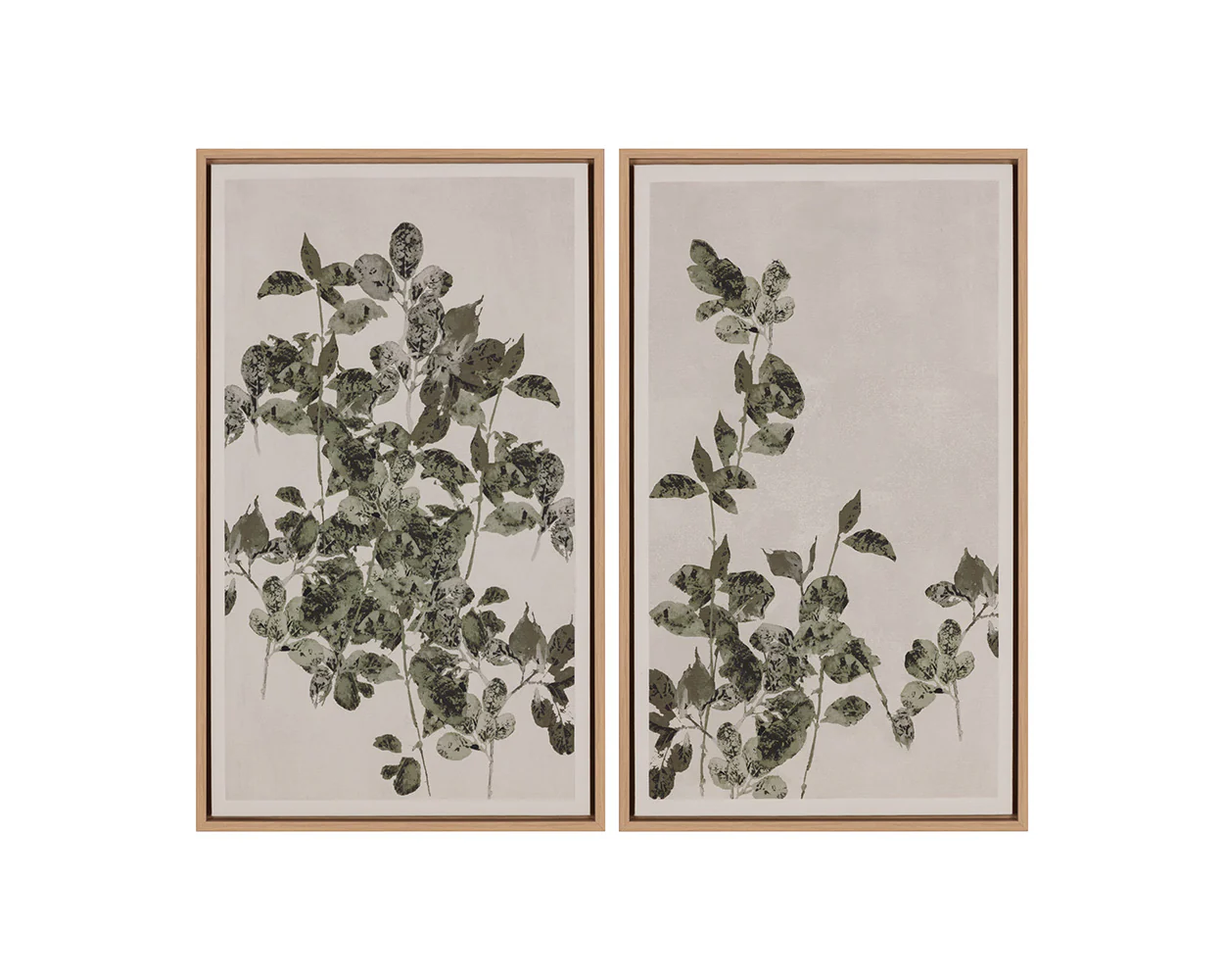 Botanical Study I - 20' X 32.5' - Natural Floater Frame - Image 8