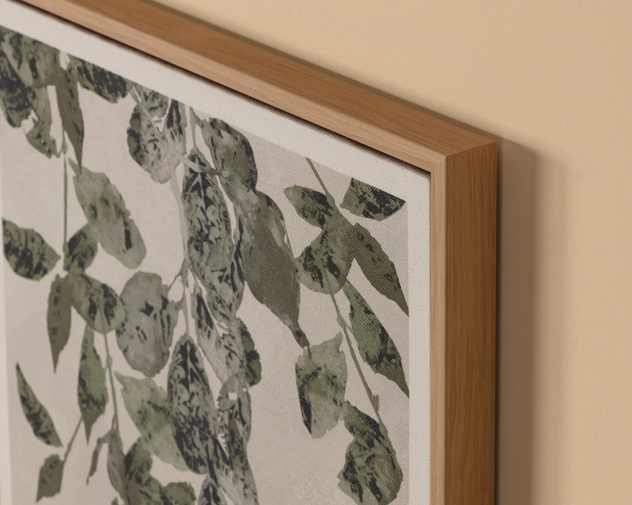 Botanical Study II - 20' X 32.5' - Natural Floater Frame - Image 5