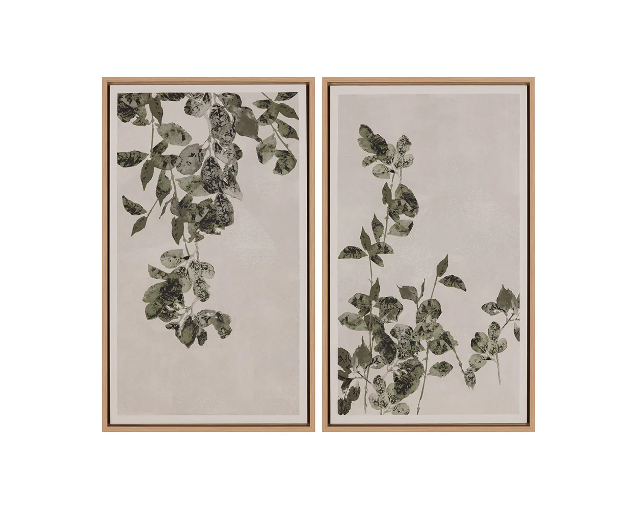 Botanical Study II - 20' X 32.5' - Natural Floater Frame - Image 8