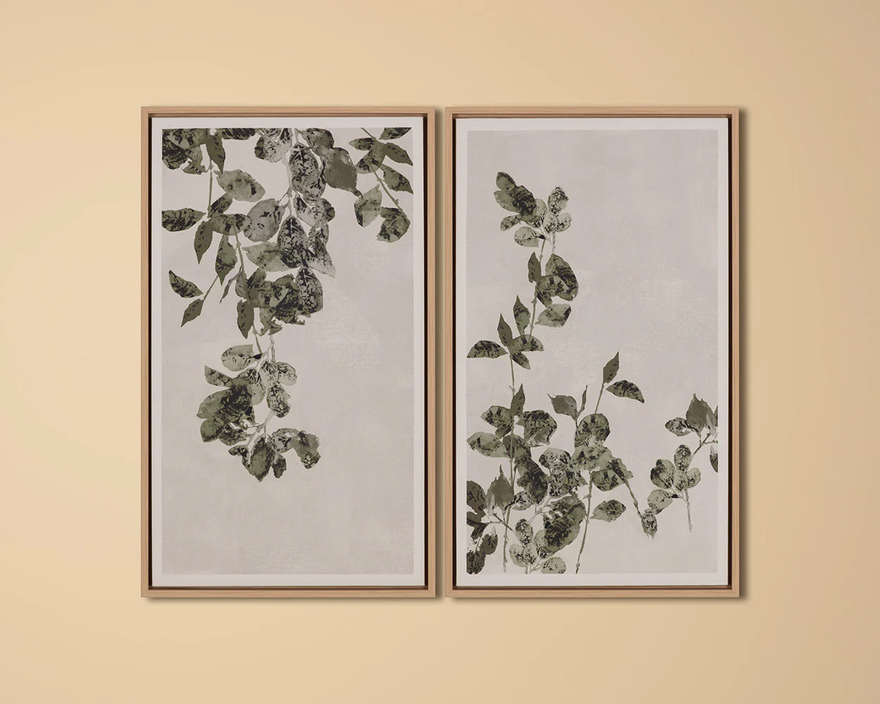 Botanical Study III - 20' X 32.5' - Natural Floater Frame - Image 3