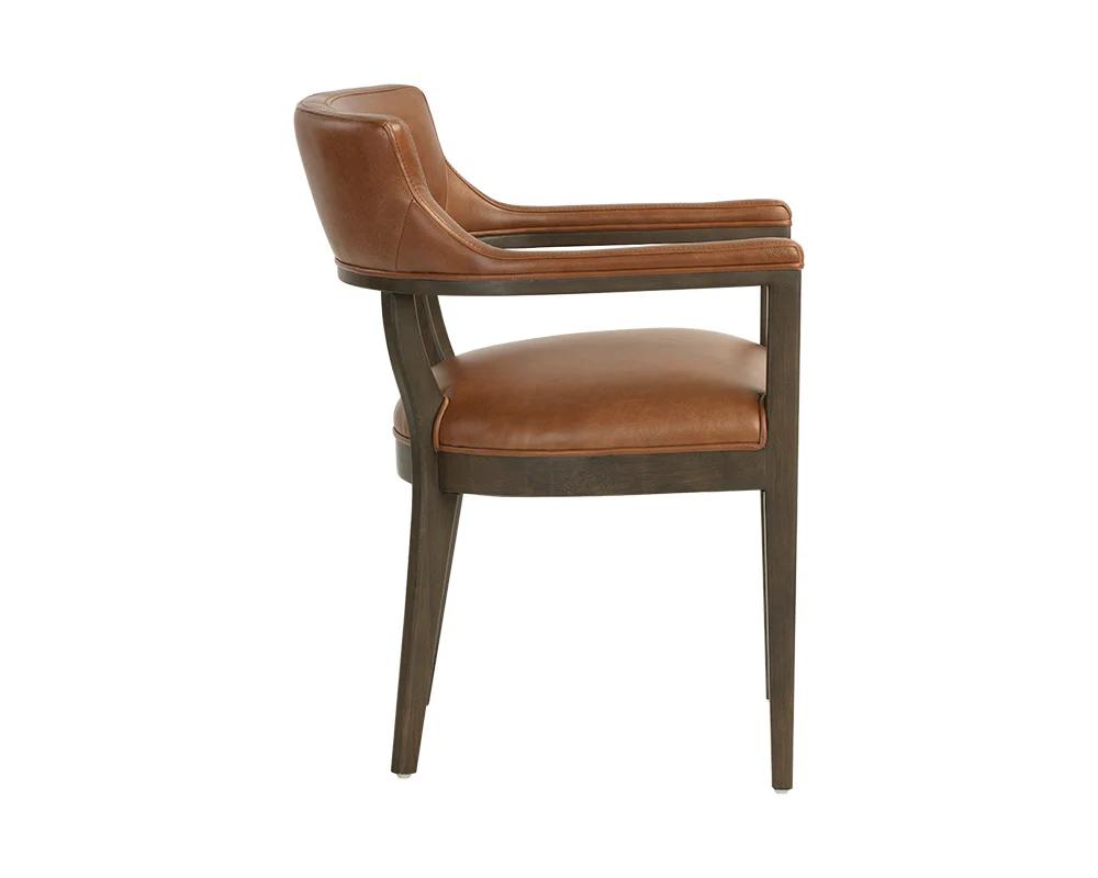 Brylea Dining Armchair - Brown - Image 4