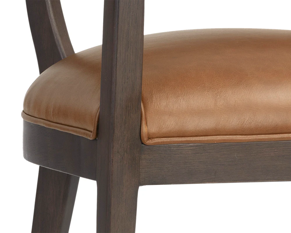 Brylea Dining Armchair - Brown - Image 6