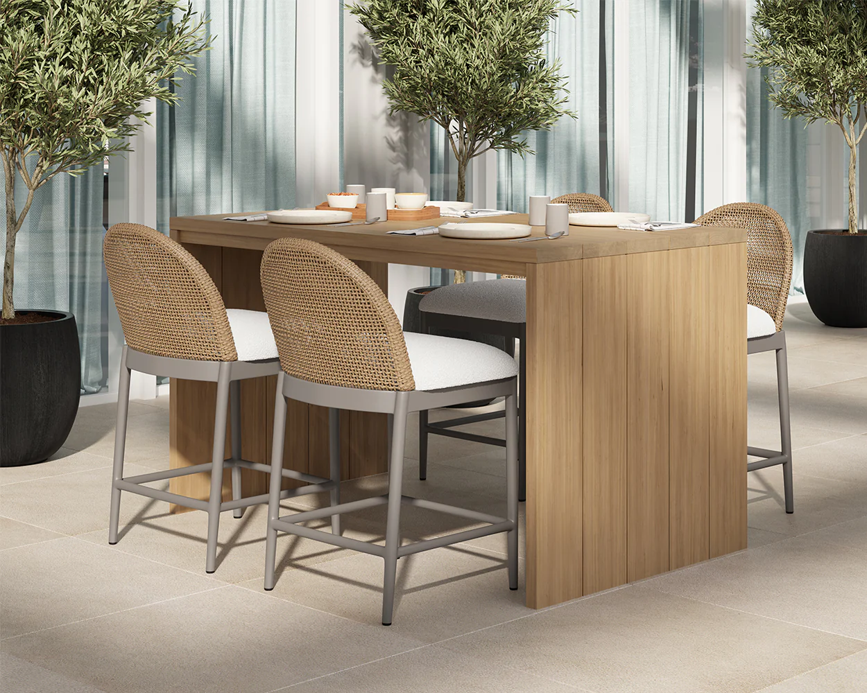 Calandri Counter Stool - Natural - Image 3