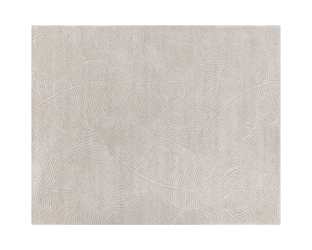 Calathea Hand-tufted Rug - Oatmeal Swatch - Image 2