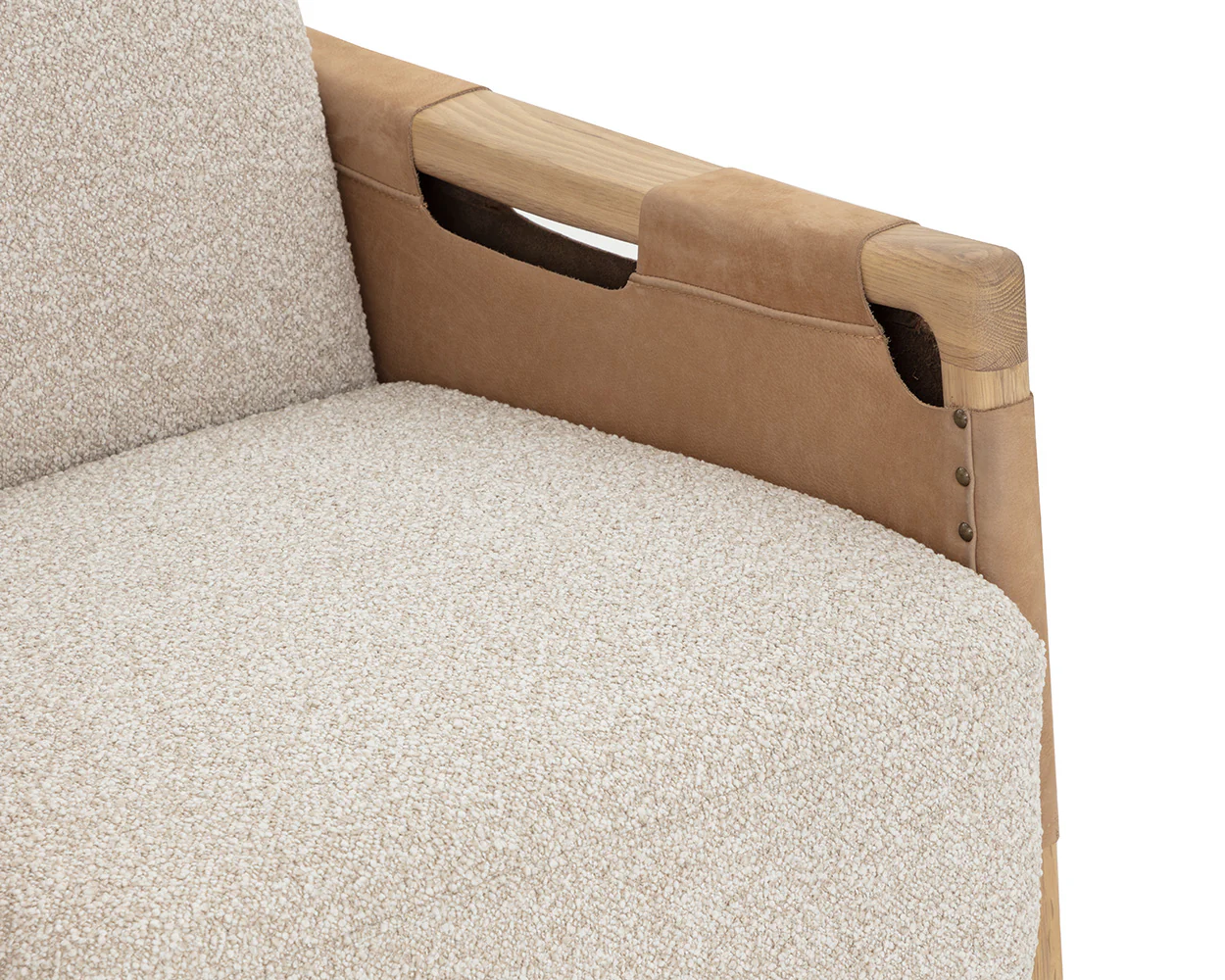 Calloway Lounge Chair - Light Oak - Image 11