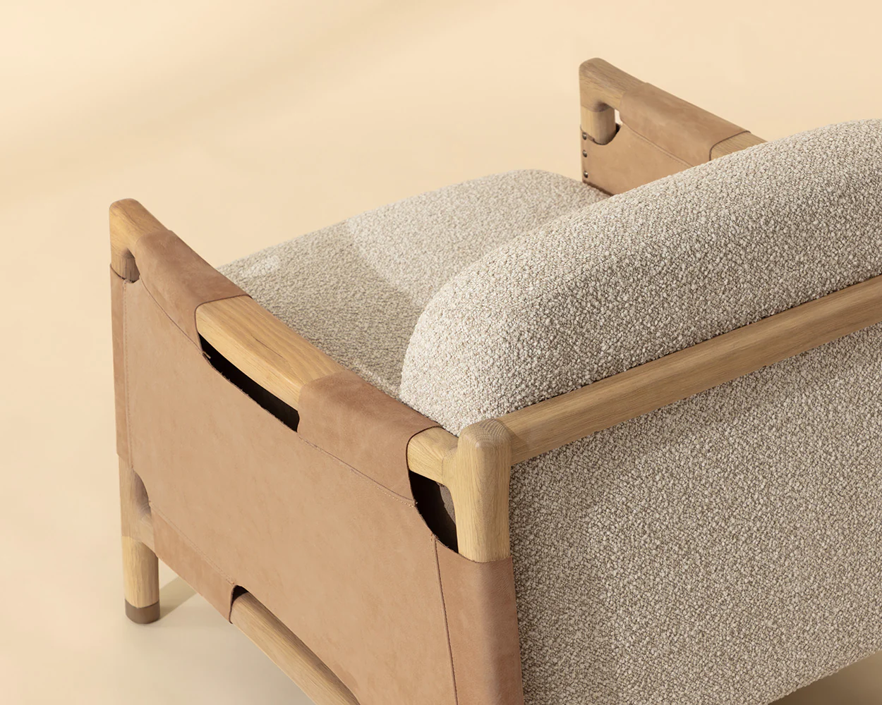 Calloway Lounge Chair - Light Oak - Image 5