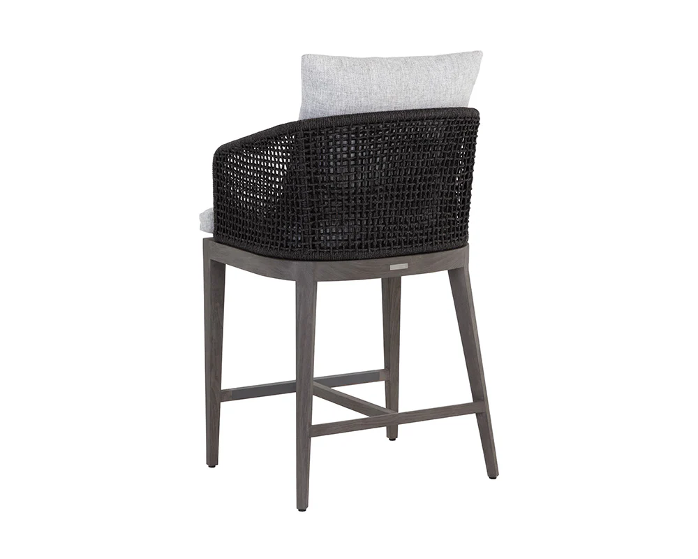 Capri Counter Stool - Smoke Grey - Image 3
