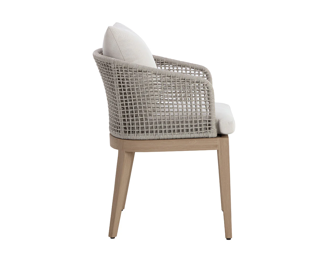 Capri Dining Armchair - Drift Brown - Image 4
