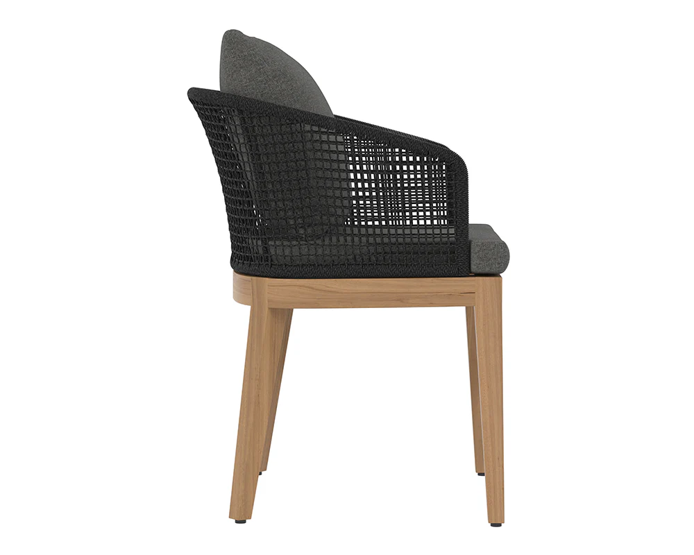 Capri Dining Armchair - Natural - Image 4