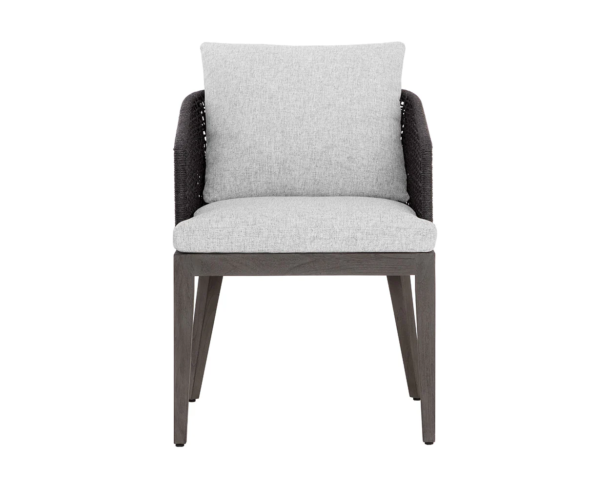 Capri Dining Armchair - Smoke Grey - Image 3