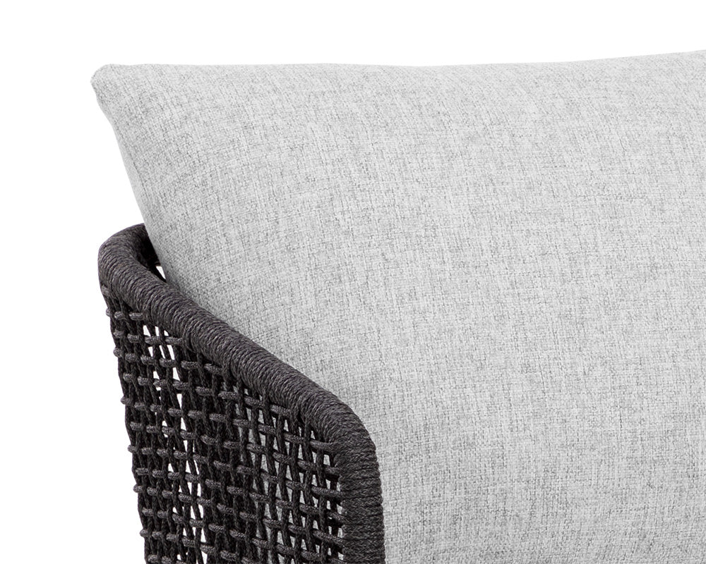 Capri Dining Armchair - Smoke Grey - Image 7