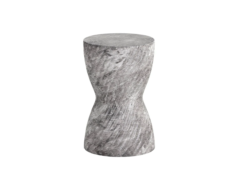 Cara End Table - Marble Look - Image 10