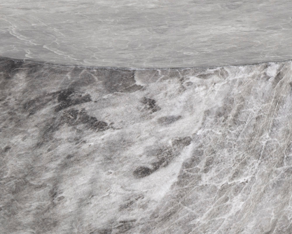 Cara End Table - Marble Look - Image 12